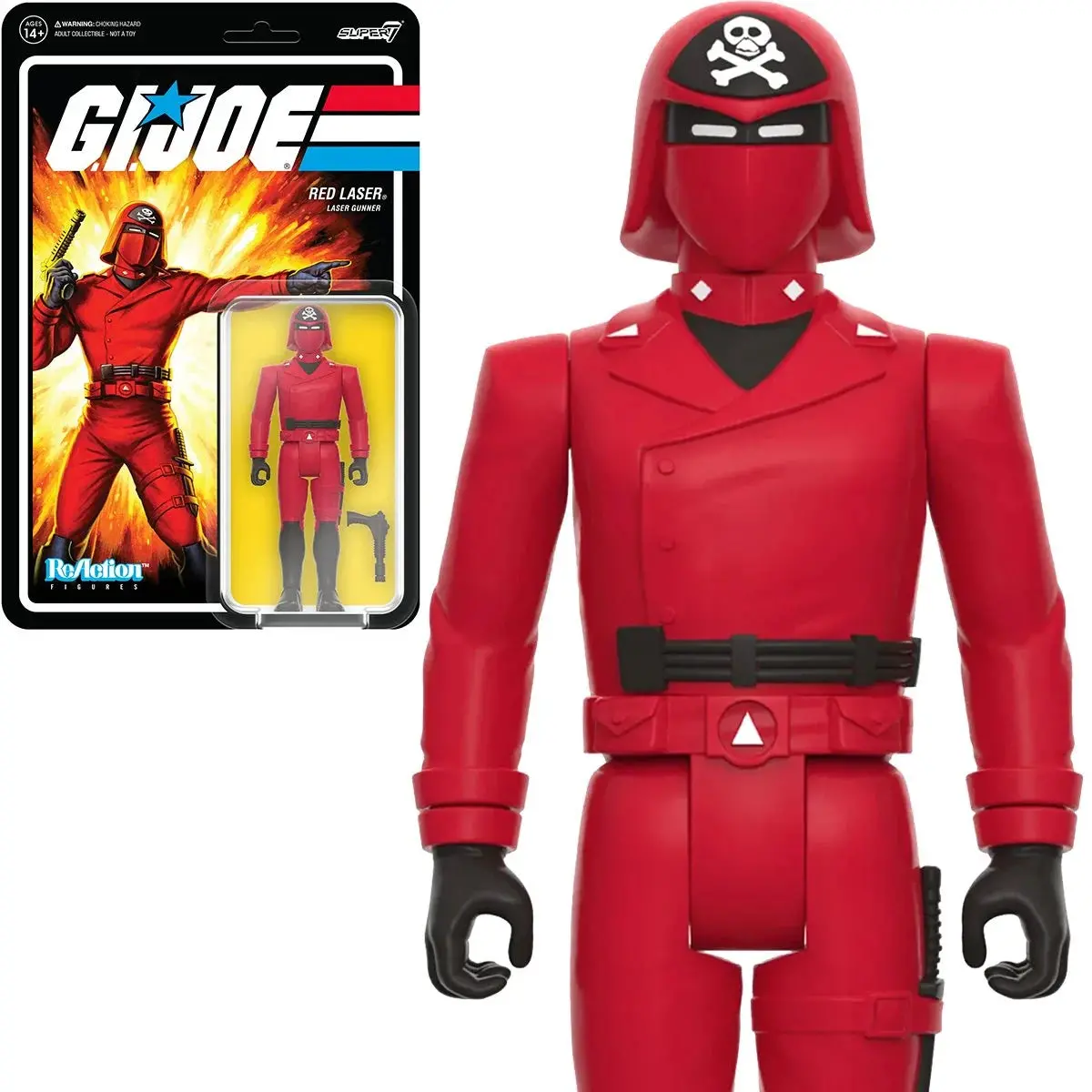 Super7 Reaction Figures - G.I. Joe: Wave 5 -Red Laser (Laser Gunner) Action Figure (82313) Low Stock 1