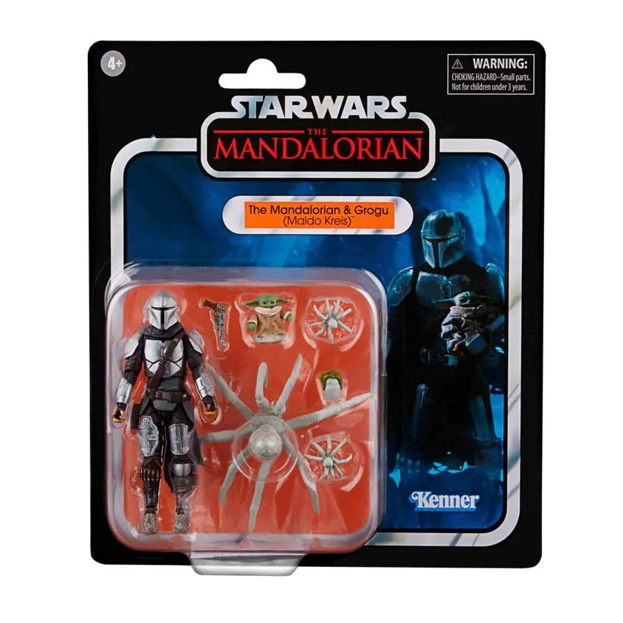 Kenner Star Wars Vintage Collection Vc211 Mandalorian & Grogu (Maldo Kreis) Exclusive Figure (F5322) Low Stock 1