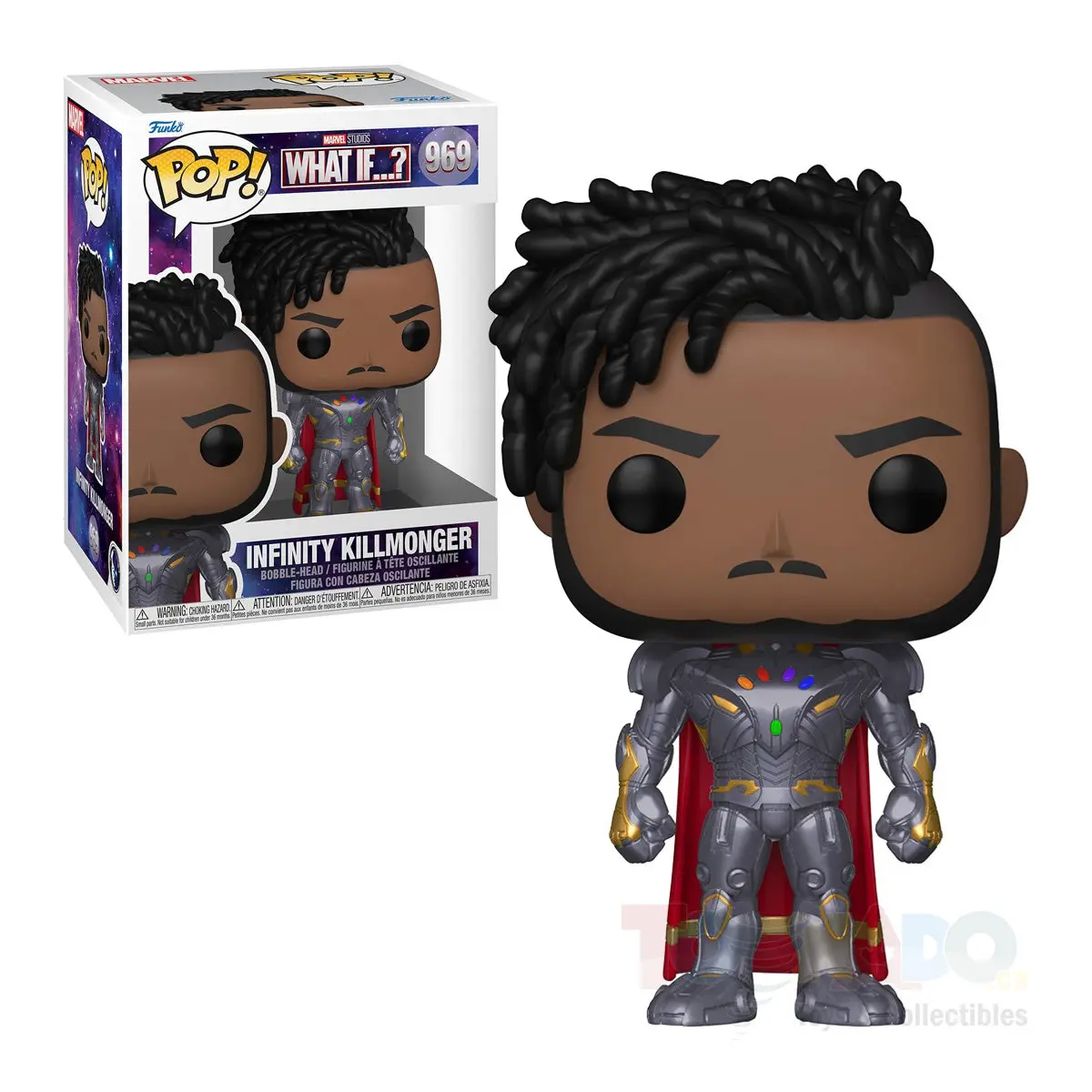 Funko Pop! Marvel #969 - What If...? - Infinity Killmonger Vinyl Figure (58652) 1