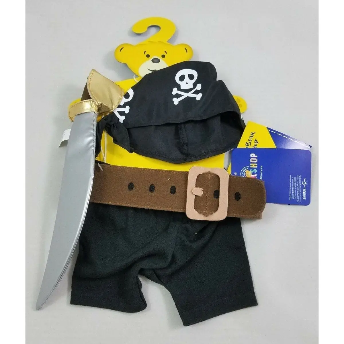 Build A Bear Minions Pirate Outfit Full Size Stuffed Animal Babw Movie Exclusive 1