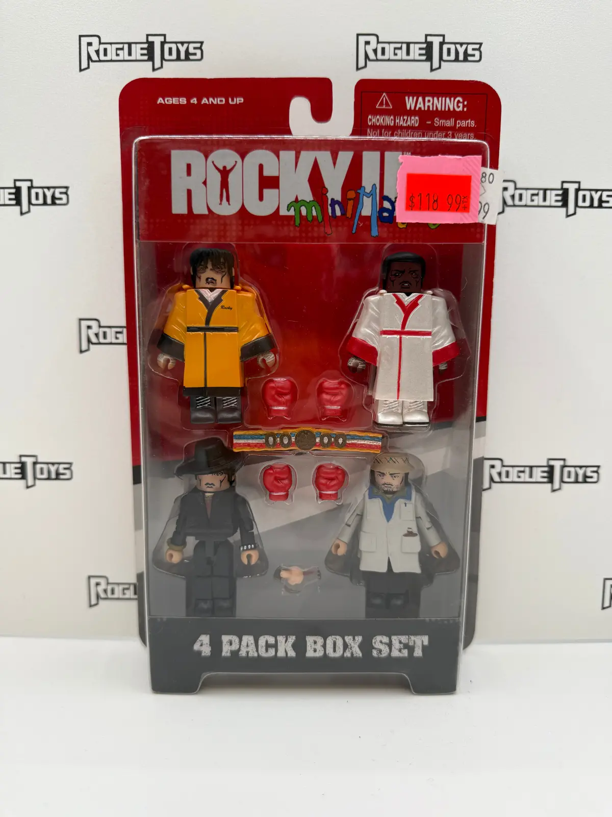 Diamond Select Toys Rocky Ii Minimates Final Bout Rocky / Final Bout Apollo / Paulie / Tiger Jacket Rocky 4-Pack 1