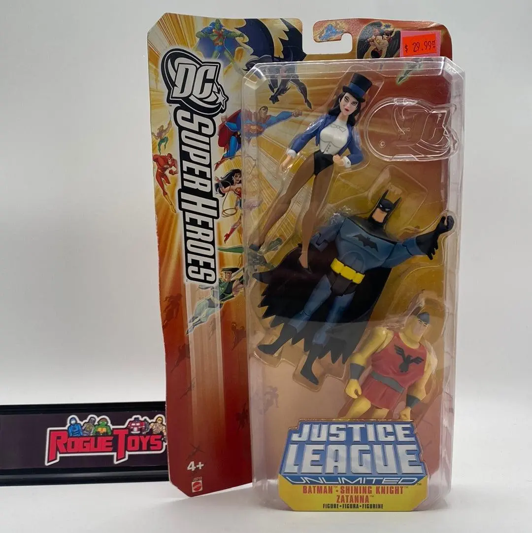 Mattel Dc Super Heroes Justice League Unlimited Batman | Shining Knight | Zatanna 1
