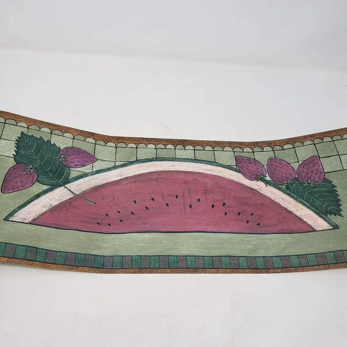 Imperial Watermelon Slices & Strawberries Print Wl3112b Wallpaper Border 30 Feet 1