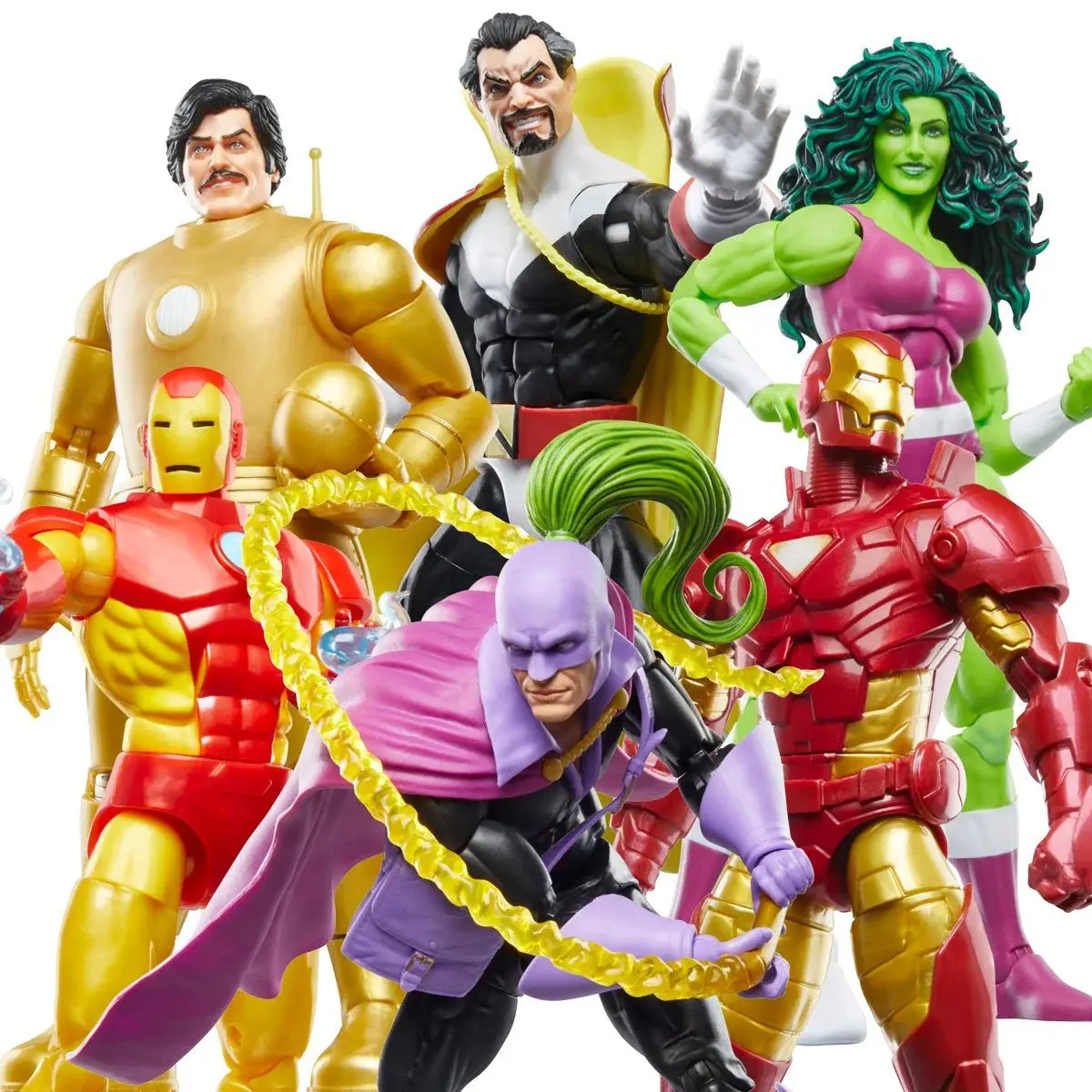 Marvel Legends Series - Iron Man Retro Collection Action Figure 6-Pack (F8998a) Low Stock 2