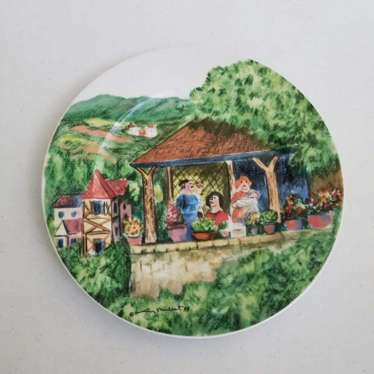 Perigord By Guy Buffet For Williams Sonoma Dinner Plate French Country Landscape 1