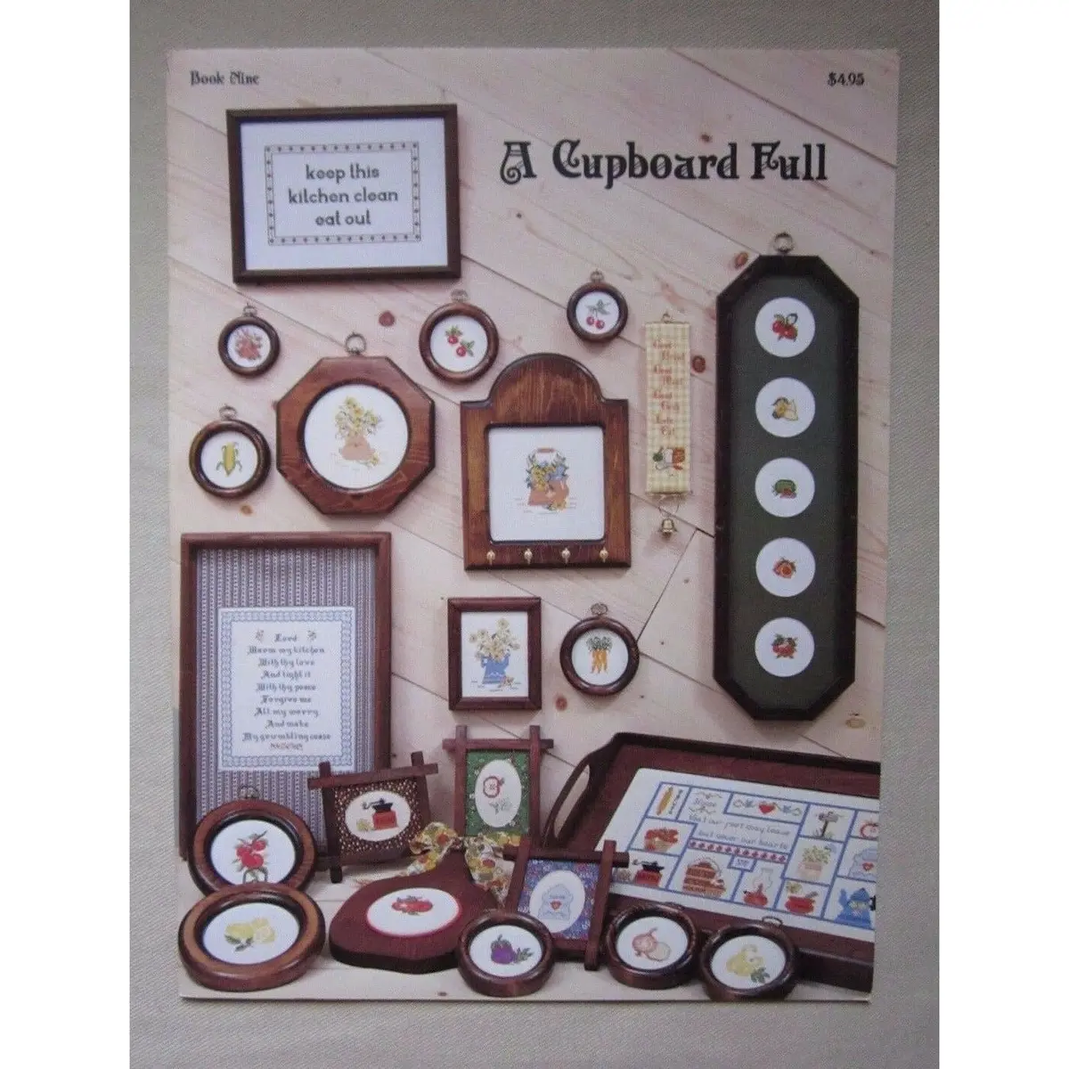 A Cupboard Full Book Nine How-To Counted Cross Stitch Patterns Needlework 1