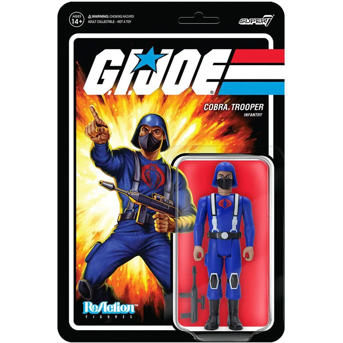 Super7 Reaction Figures - G.I. Joe Wave 1 - Cobra Trooper Infantry Y-Back (Tan) 1