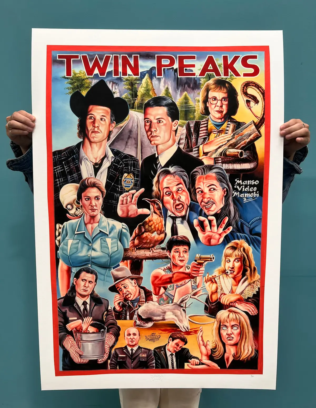 Twin Peaks - Limited Edition Archival Giclée Print From Static Medium By Heavy J 1