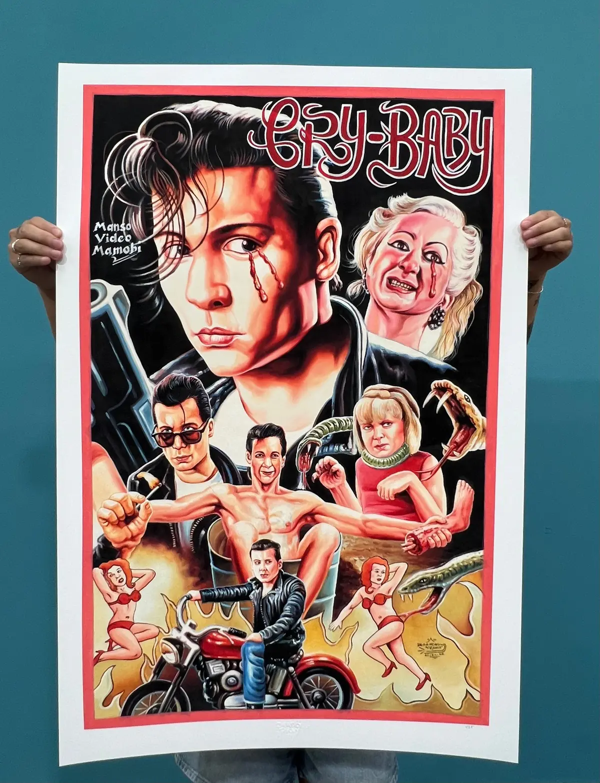 Cry-Baby - Limited Edition Archival Giclée Print From Static Medium By Heavy J 1