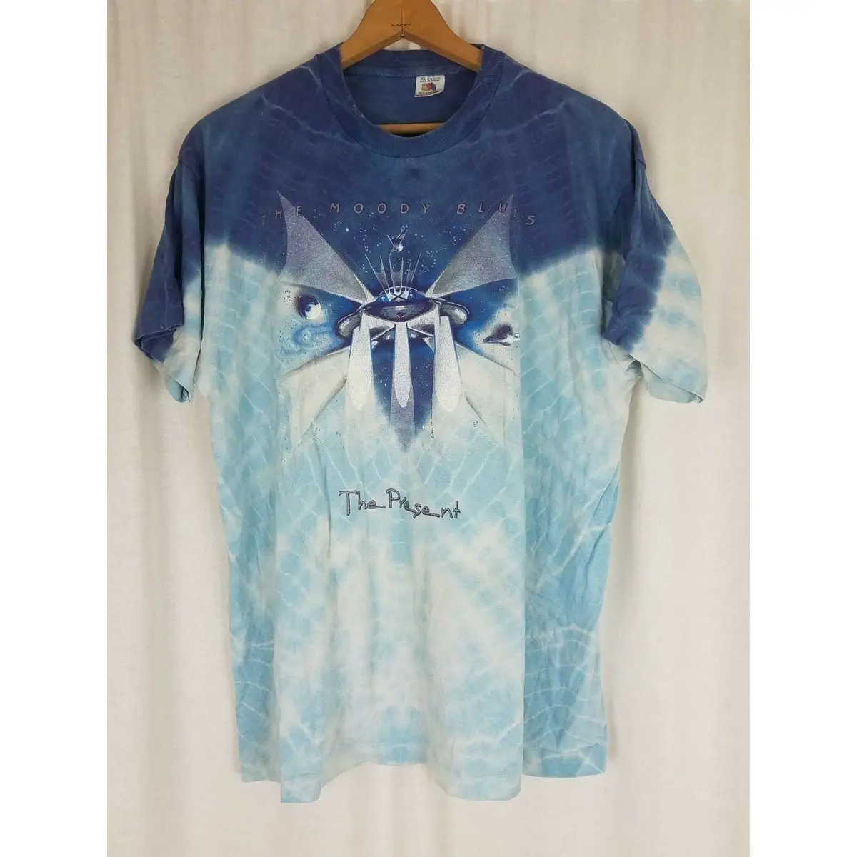 Vintage Moody Blues The Present Tie Dye Ombre Concert Tee T-Shirt Shirt Mens Xl 1