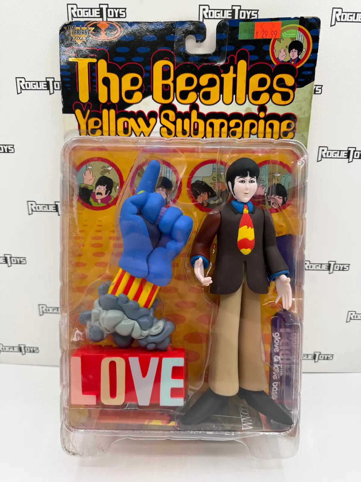 Mcfarlane Toys The Beatles Yellow Submarine Paul W/ Glove & Love Base 1