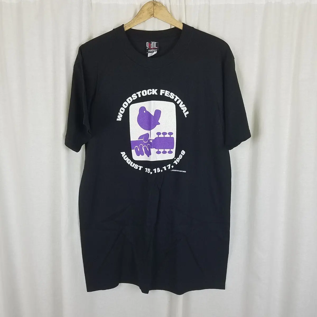 Vintage Woodstock 1969 Tshirt Mens Xl 80S 90S Repop Giant Single Stitch Cotton 1