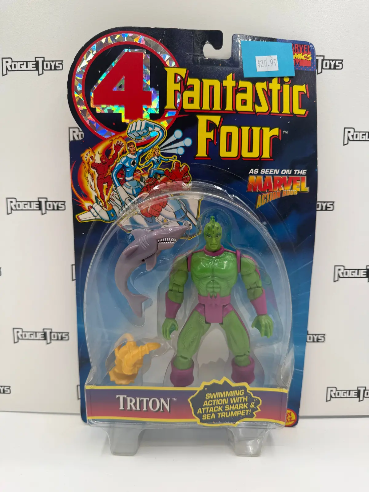 Toybiz Marvel Comics Fantastic Four Marvel: Action Hour Triton 1