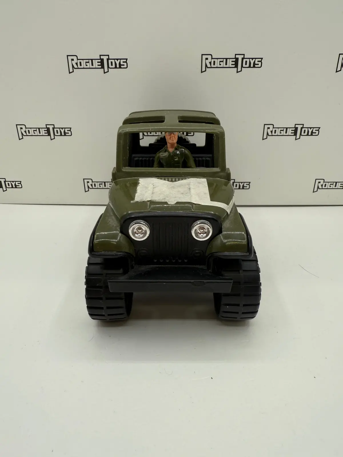 Buddy L Army Jeep W/ Cannon & Figure 1