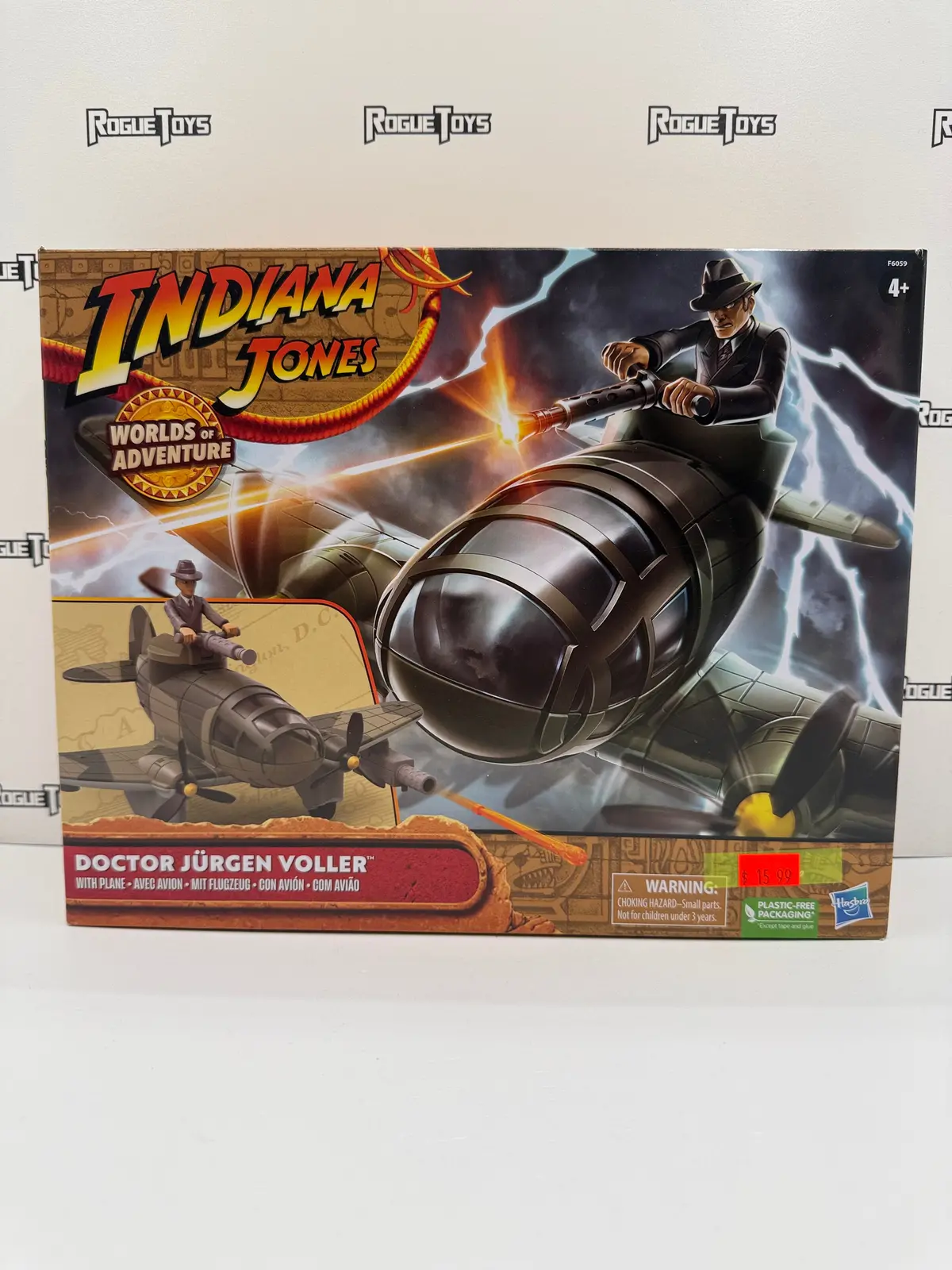 Hasbro Indiana Jones Worlds Of Adventure Doctor Jürgen Voller With Plane 1