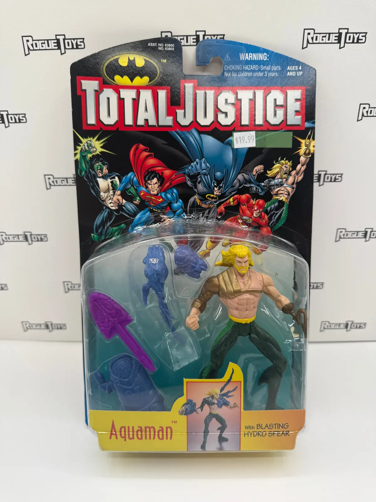 Kenner Batman Total Justice Aquaman With Blasting Hydro Spear 1