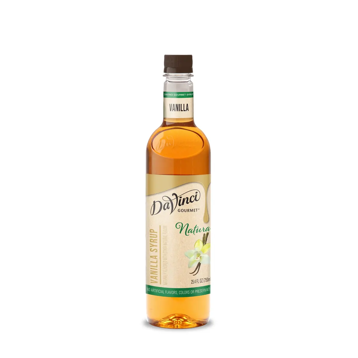 Naturals Vanilla Syrup - 4 X 750 Ml Plastic 1