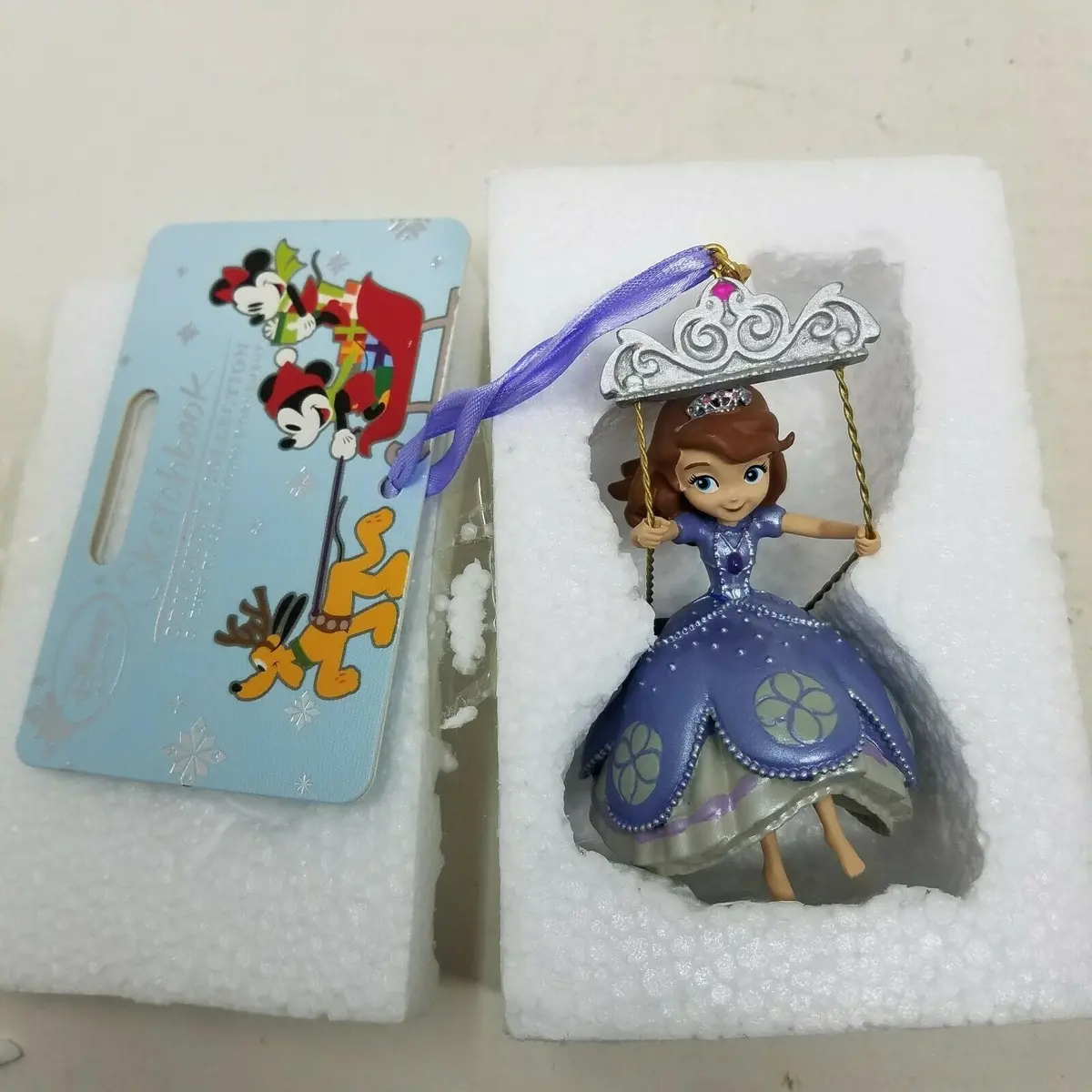 Disney Sophia The 1St 2015 Christmas Sketchbook Ornament Princess Swinging First 1