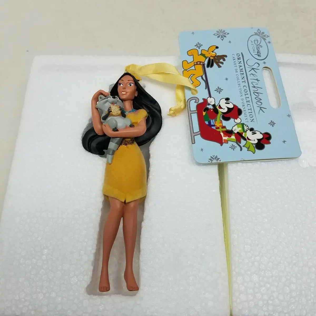 Disney Pocahontas & Meeko 2015 Christmas Sketchbook Ornament Princess Native 1