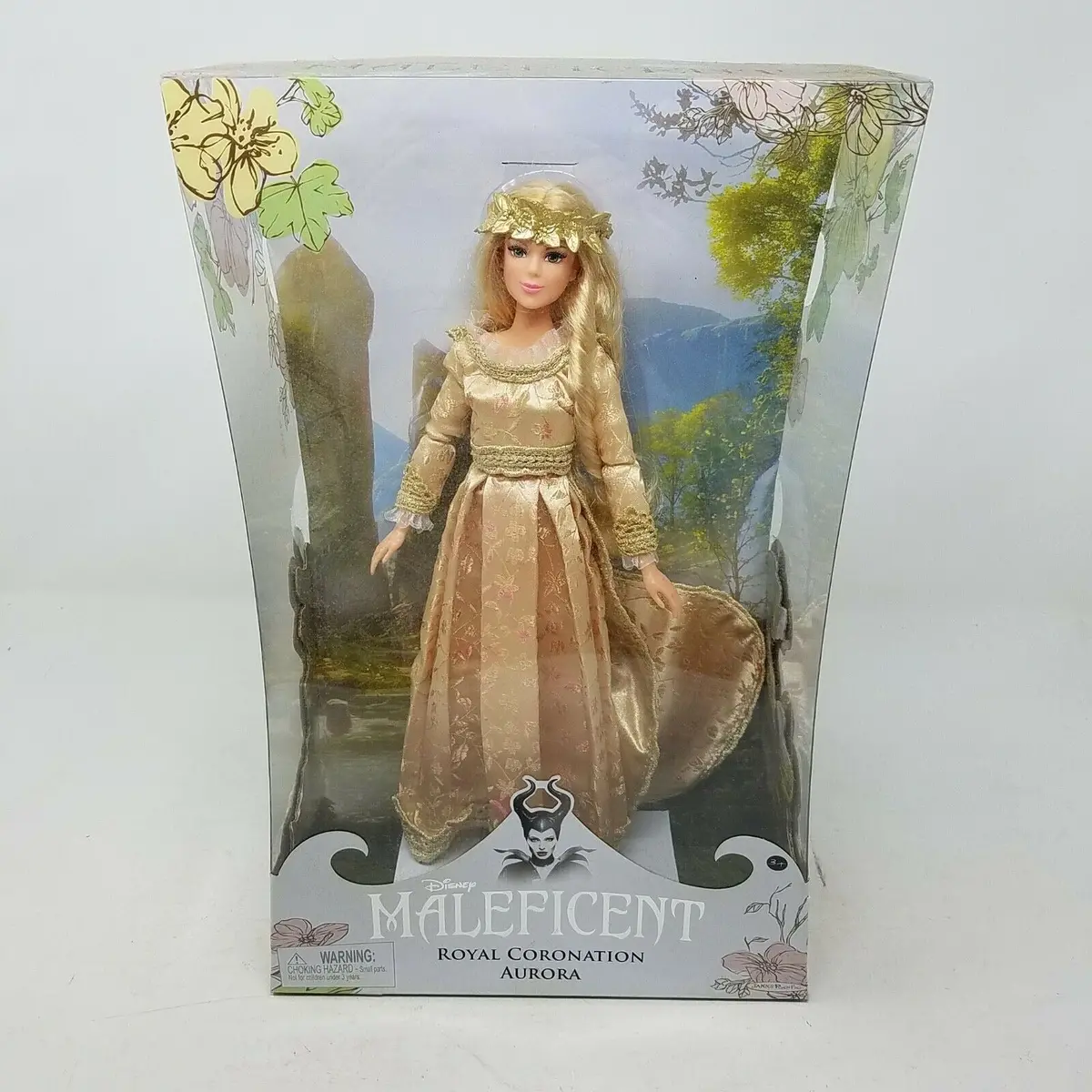 Maleficent Royal Coronation Aurora Deluxe Doll 11" Clothing Princess Disney Toy 1