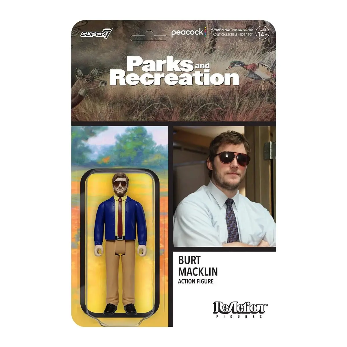 Super7 Reaction Figures - Parks And Recreation - Wave 1 - Andy Dwyer (Burt Macklin) Figure (81984) 2