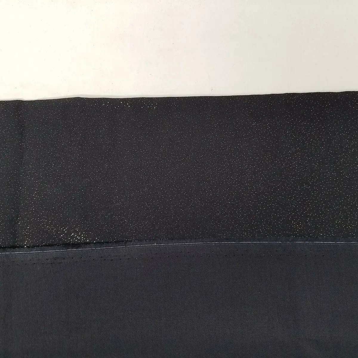 Black With Gold Glitter Metallic Woven Fabric 43.5"X22" 1