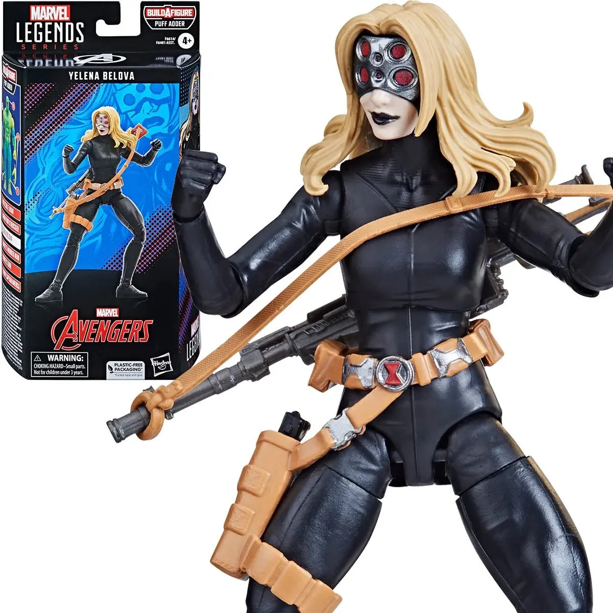 Marvel Legends Series - Avengers (Puff Adder Baf) Yelena Belova Black Widow Figure Action Figure (F6614) Low Stock 1