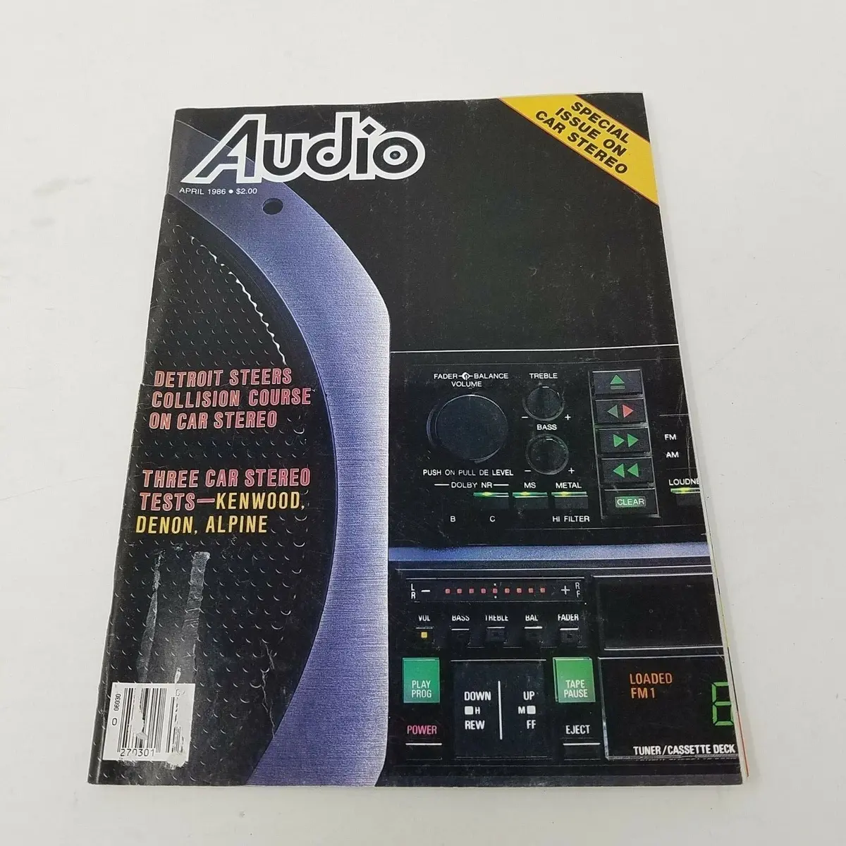 Vintage April 1986 Audio Magazine High Fidelity Electronics Advertisements 1