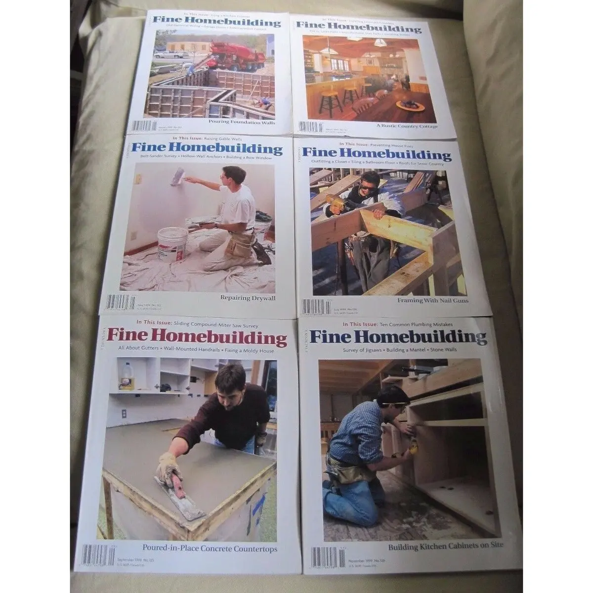 Fine Homebuilding Back Issues Magazines Lot Of 6 Entire Year 1999 Diy Remodeling 1