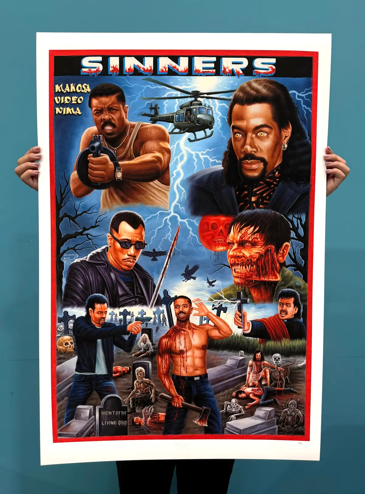 Sinners - Limited Edition Archival Giclée Print From Static Medium By Mr. Nana Agyq 1