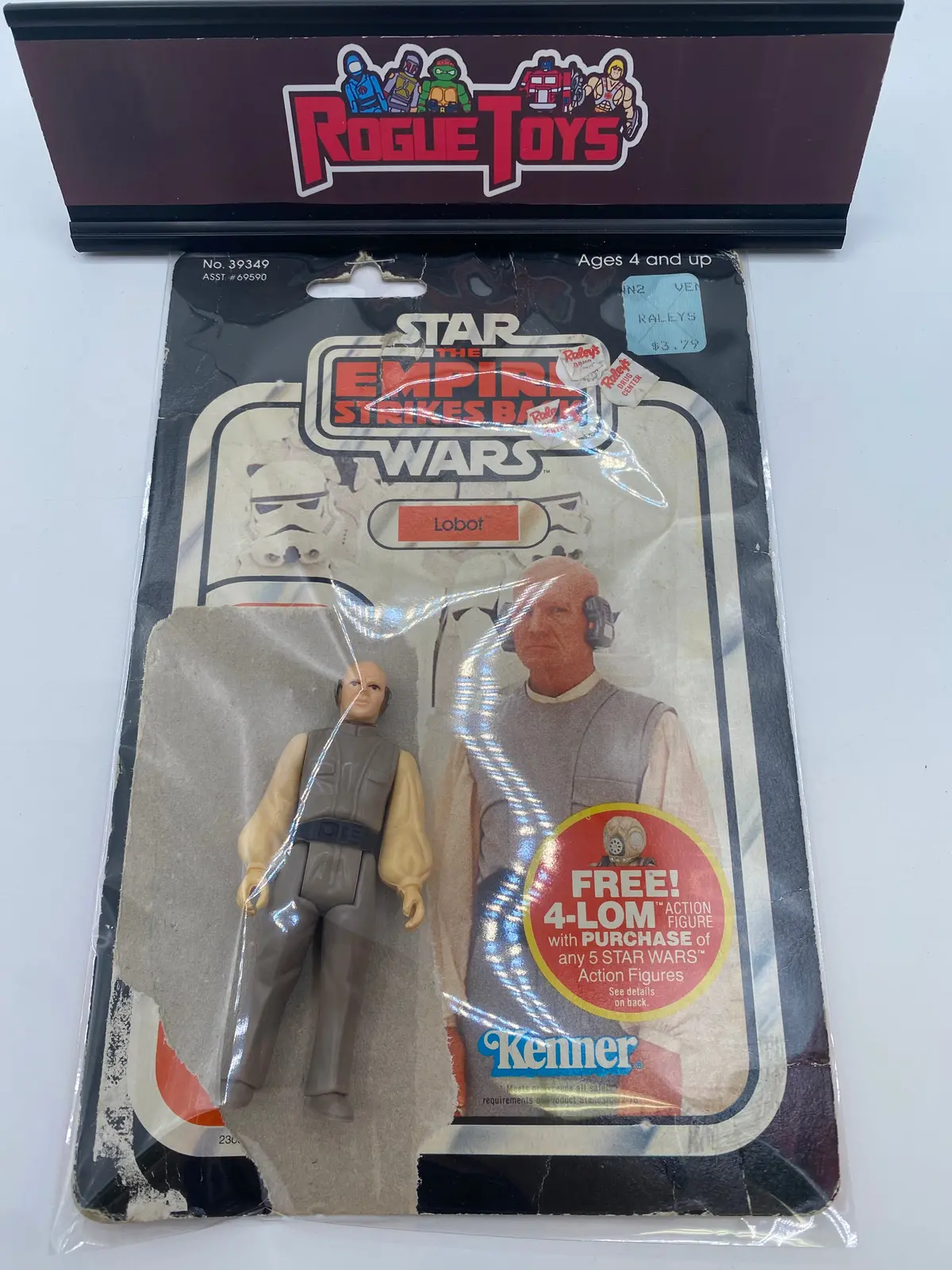 Kenner 1980 Vintage Star Wars: The Empire Strikes Back Lobot (No Weapon, With Backing Card) 1