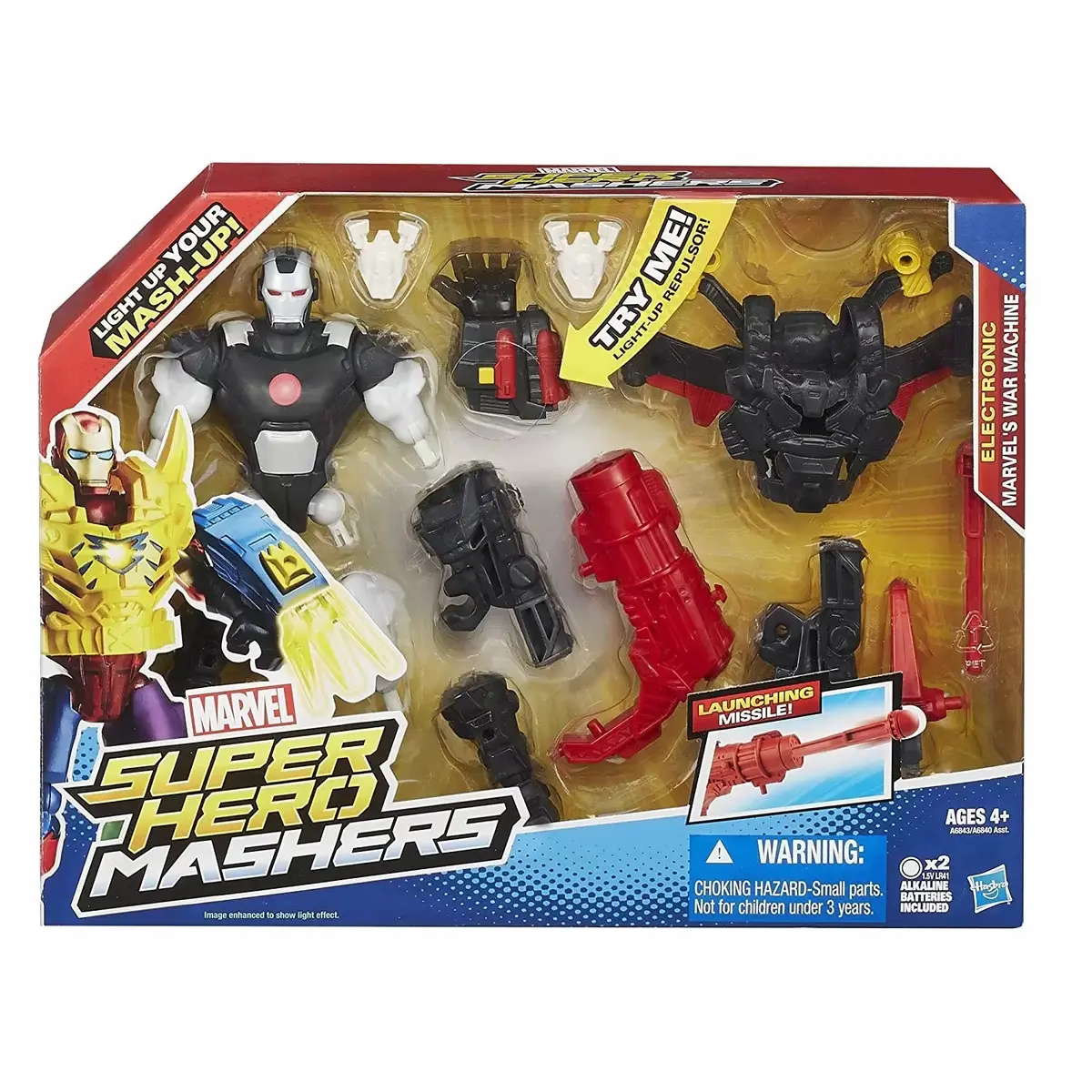 Marvel Super Hero Mashers (Deluxe) War Machine (Electronic) Customizable 6-Inch Action Figure (A6843) Low Stock 1