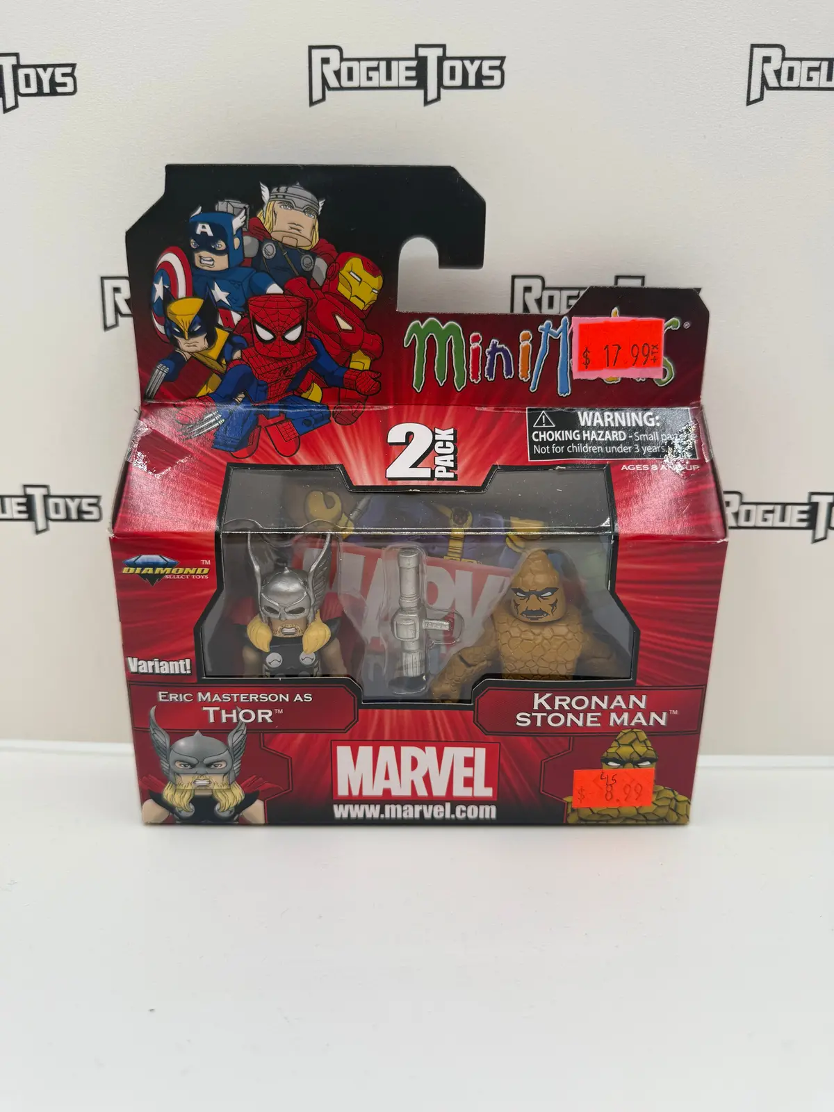 Diamond Select Toys Marvel Minimates 2-Pack Eric Masterson As Thor & Kronan Stone Man Variant 2-Pack 1