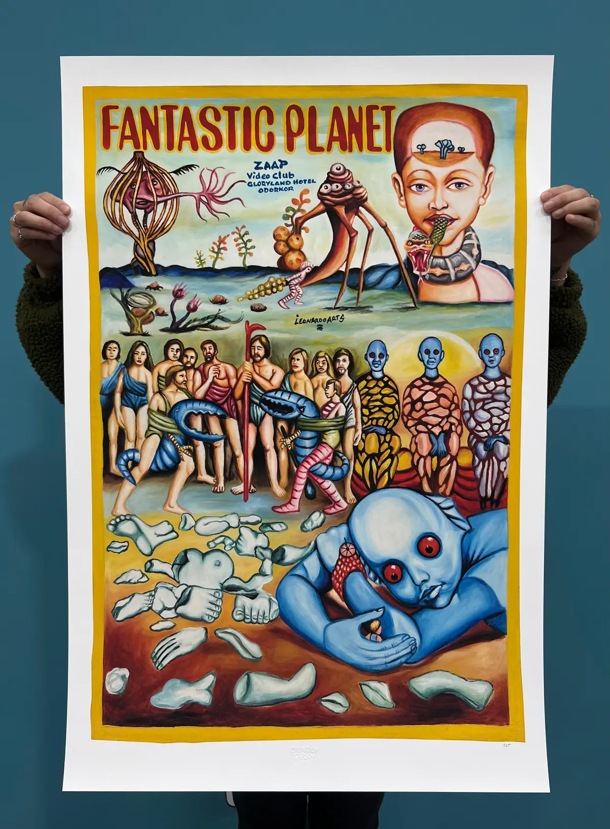 Fantastic Planet - Limited Edition Archival Giclée Print From Static Medium By Leonardo 1