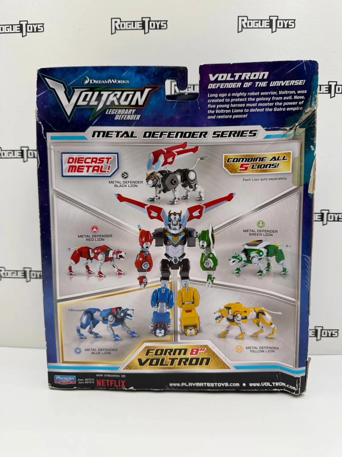 Playmates Voltron: Legendary Defender Metal Defender Lions 5-Pack (Blue, Red, Yellow, Green & Black) 2
