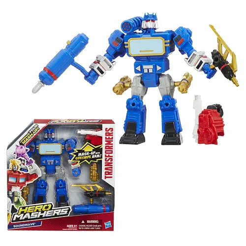 Transformers - Hero Mashers - Soundwave - Customizable & Swappable 6-Inch Action Figure (A9936) Last One! 1