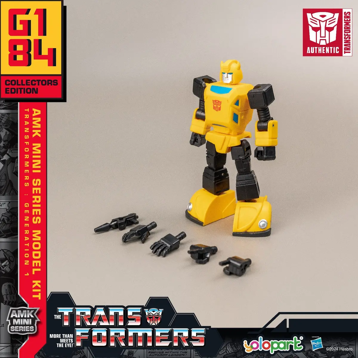 Yolopark - Transformers 40Th - Bumblebee (G1) 10Cm Action Model Kit (75010) Low Stock 1