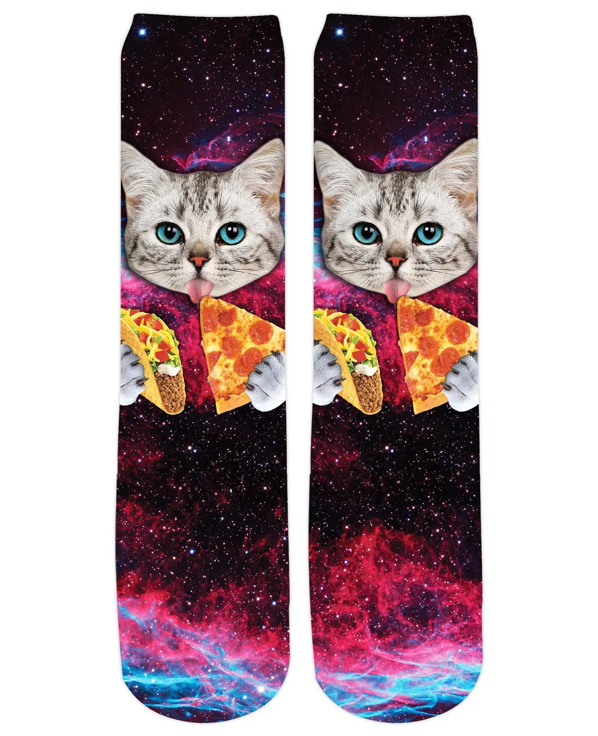 Taco Cat Crew Socks 1