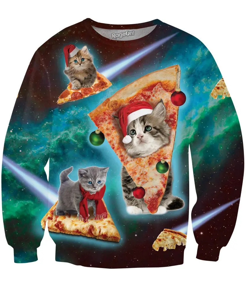 Meowy Christmas Crewneck Sweatshirt 1