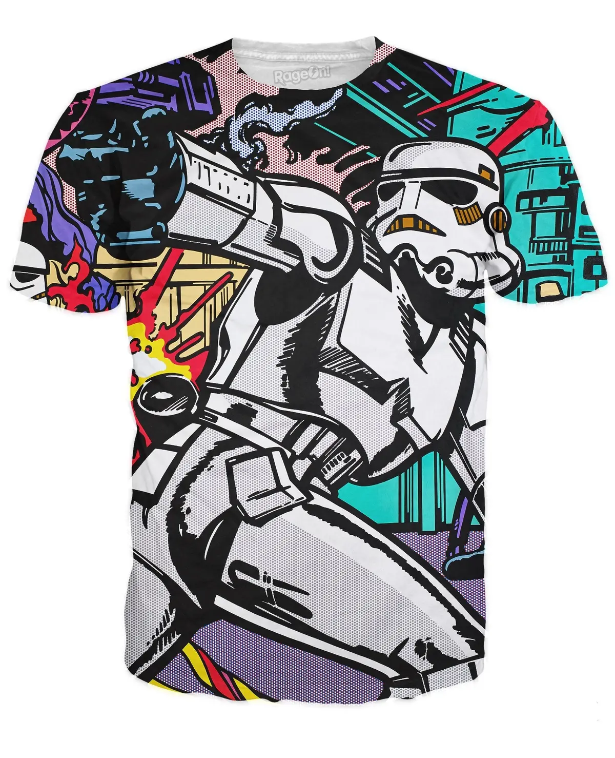 Vibrant Pop Art Graphic T-Shirt