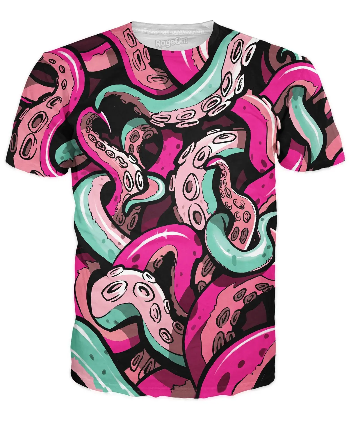 Tentacle-Themed Graphic T-Shirt