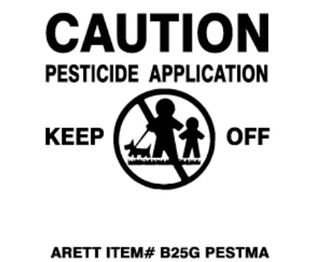 Pesticide Flags With Plastic Stakes 1