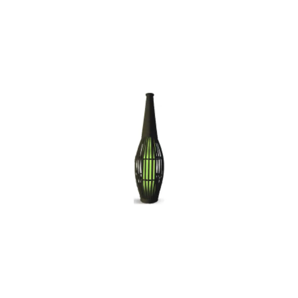 Solar Vase With Green Light 1
