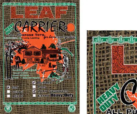Burlap Leaf And Grass Carriers 1