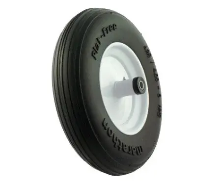 Flat-Free Ribbed Tread Wheelbarrow Tire 1
