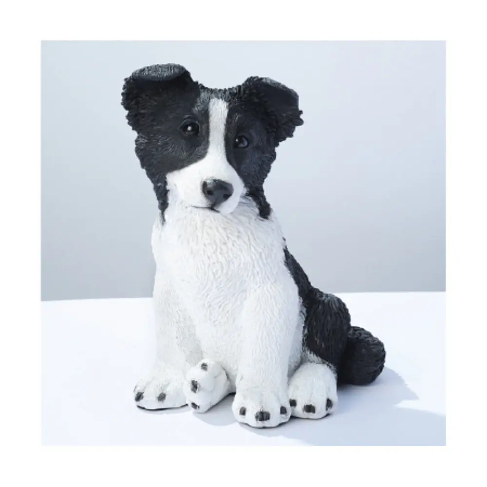 Border Collie Puppy Garden Statue 1