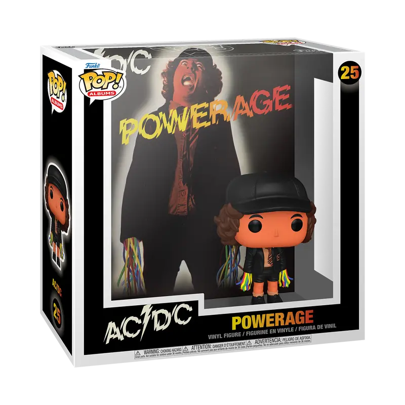 Funko Pop! Albums 25 - Powerage - Ac/Dc - Angus Young Vinyl Figure W/Album Cover & Hard Case (90121) 1