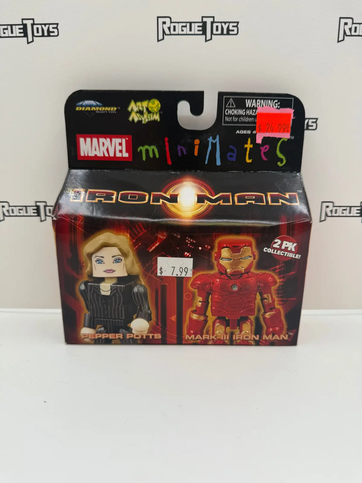 Diamond Select Toys Marvel Minimates Iron Man Pepper Potts & Mark Iii Iron Man 2-Pack 1