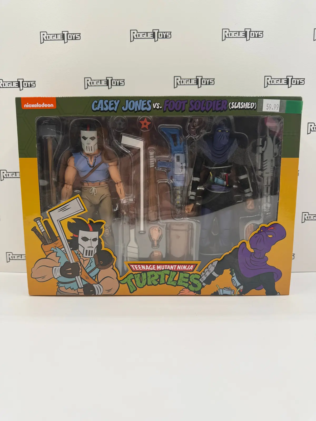 Neca Reel Toys Nickelodeon Teenage Mutant Ninja Turtles Casey Jones Vs. Foot Soldier (Slashed) 1