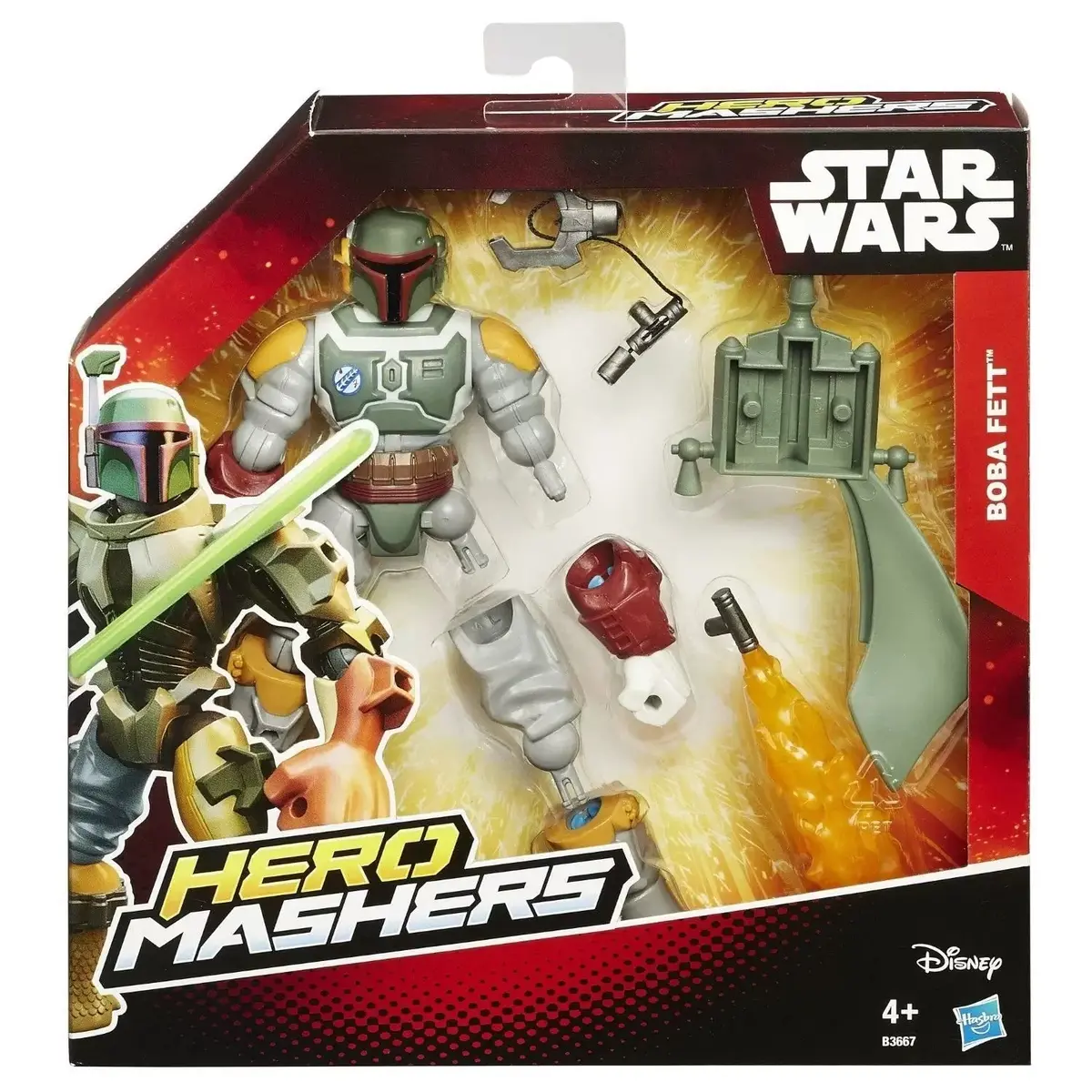 Star Wars Hero Mashers - Deluxe - Boba Fett (Return Of The Jedi) - Customizable 6-Inch Figure (B3667) Low Stock 1